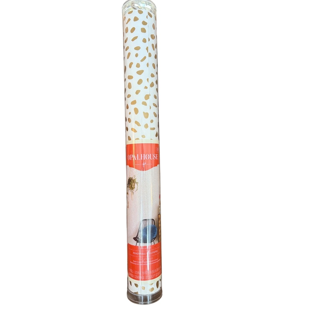 Opalhouse‎ Speckled Dot Gold Peel and Stick Removable Wallpaper 20in x 16.5ft